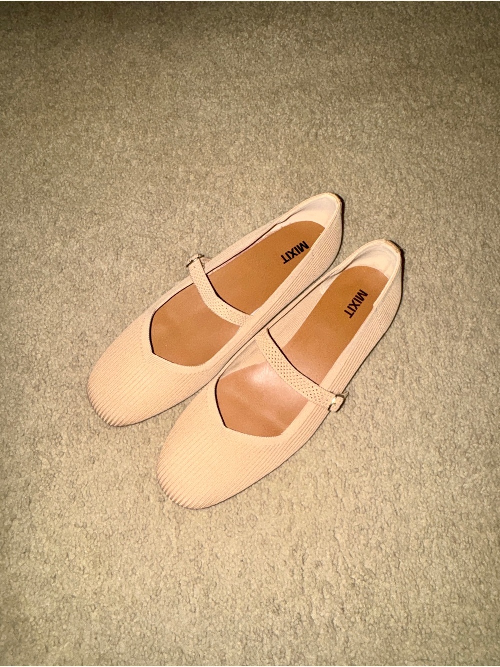 Mixit Blush Pink Mary Jane Flats with Strap